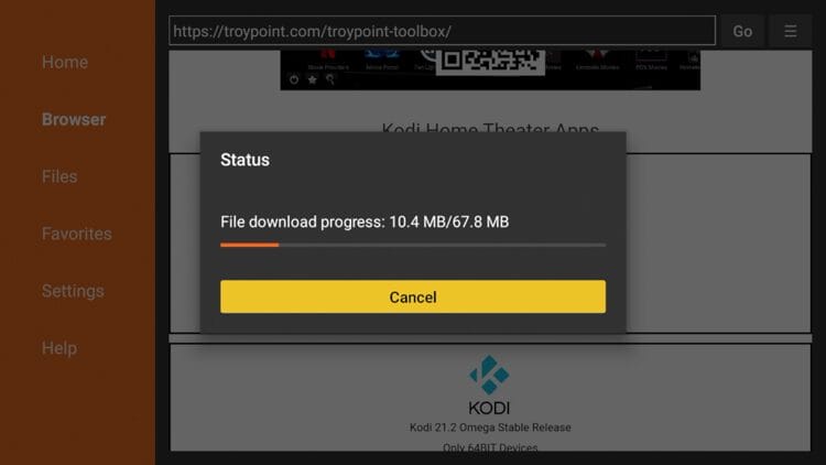 Wait for the app to download.