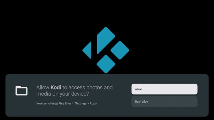 Click Allow for this screen.
