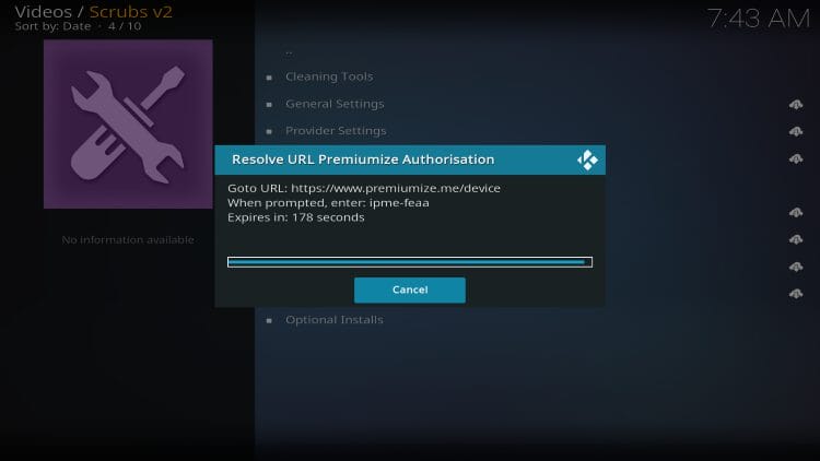 premiumize authorization code