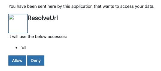 Click Allow.