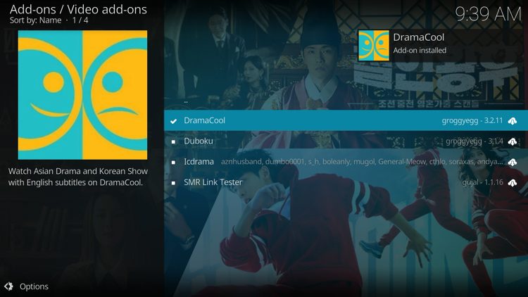 Wait a minute or two for the add-on to fully install