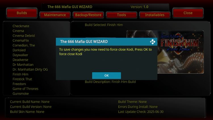 Click OK.