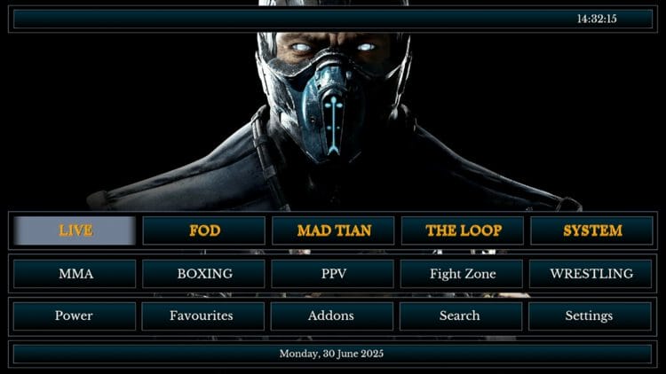 You have successfully installed the Finish Him build on Kodi.