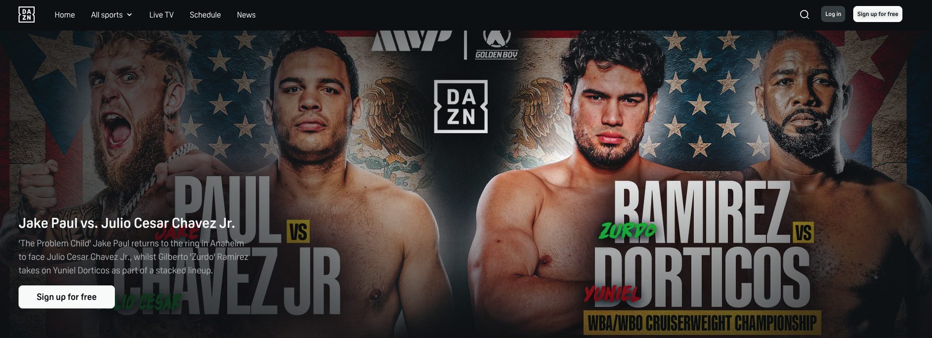 Jake Paul vs Chavez Jr on DAZN