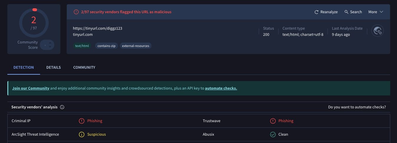Karaoke Addon VirusTotal Scan