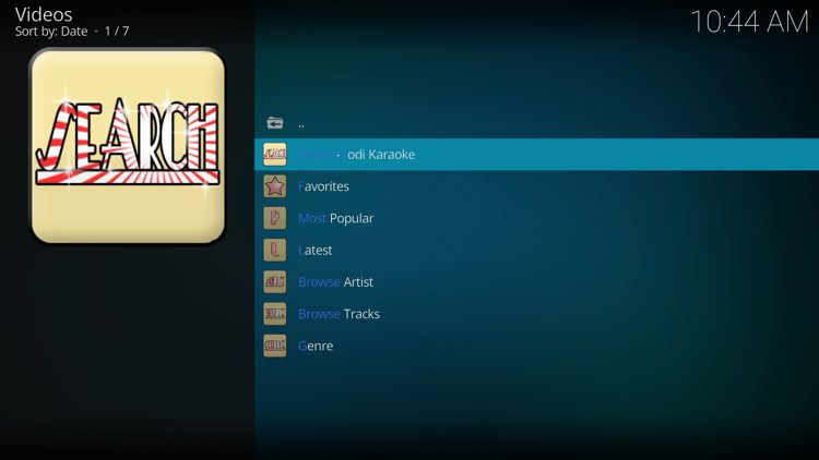 You have successfully installed the Karaoke add-on.