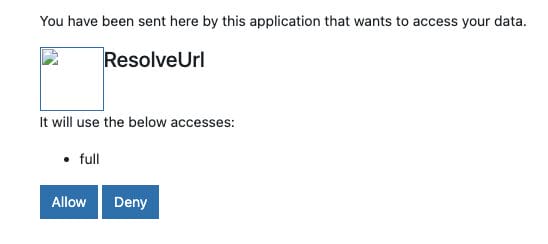 Click Allow.