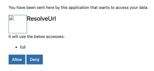 Click Allow.