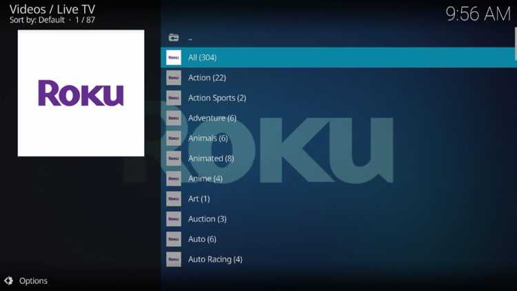 Roku Addon Live Channels