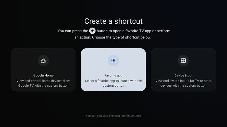 Onn 4K Plus favorite button on remote