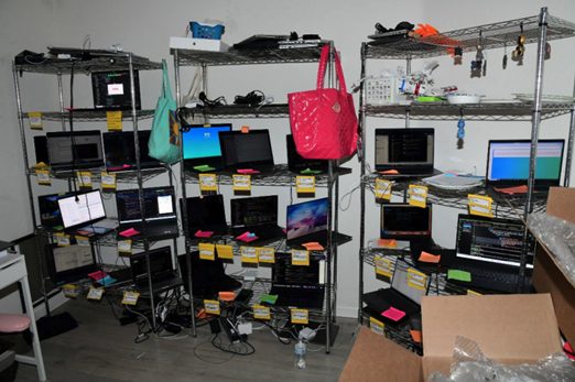 Equipment Seized from Chapman's home