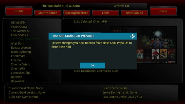 Click OK.