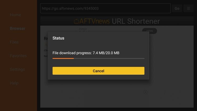 Wait for this application to download.