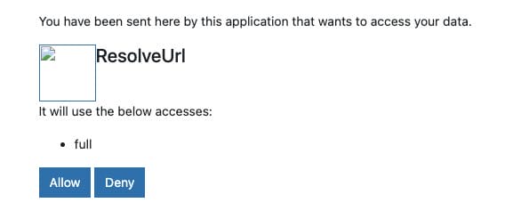 Click Allow.