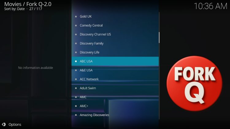 Fork Q Addon Channels