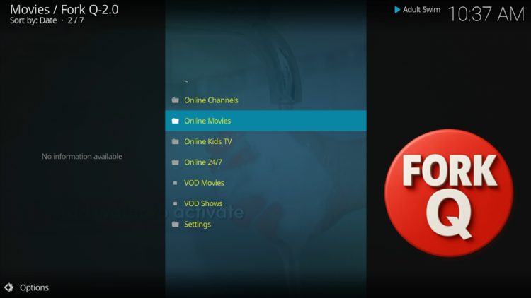 Fork Q Add-on Categories
