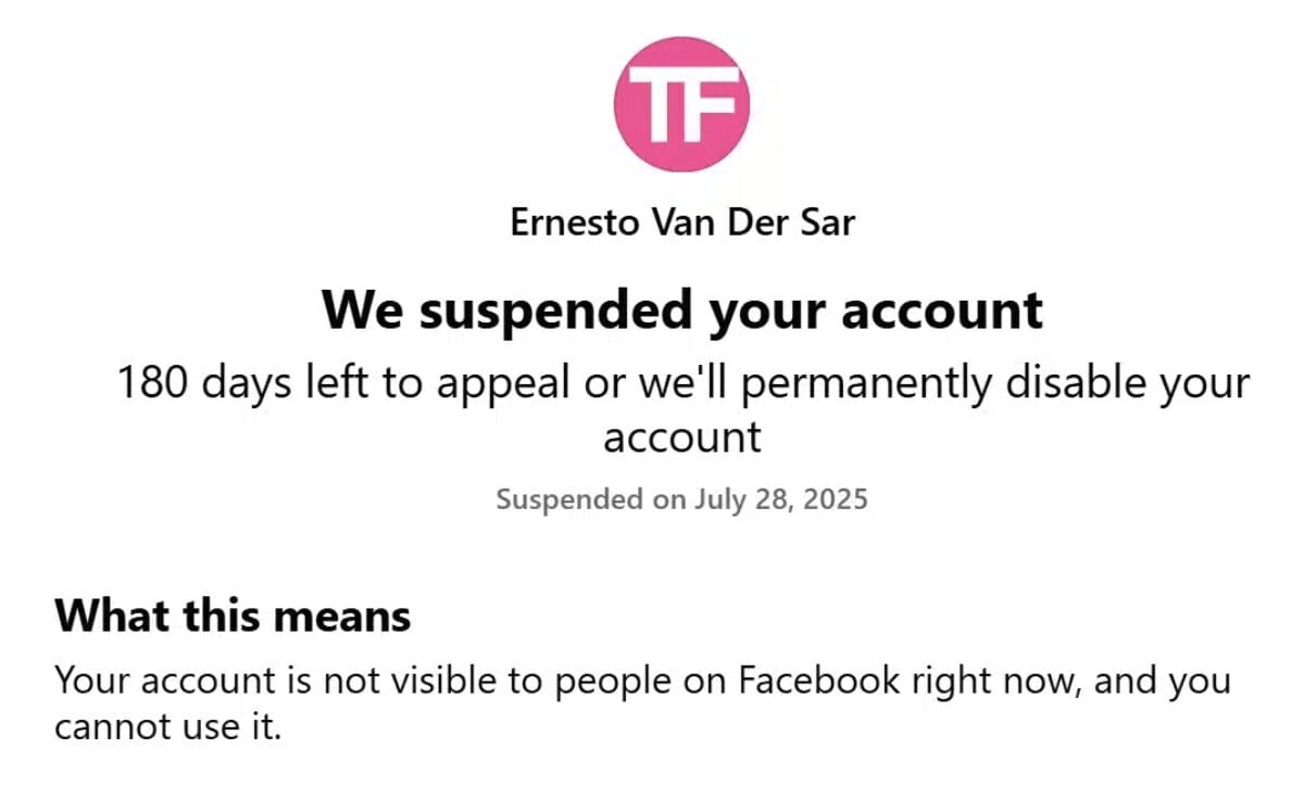 Account Suspended Notice