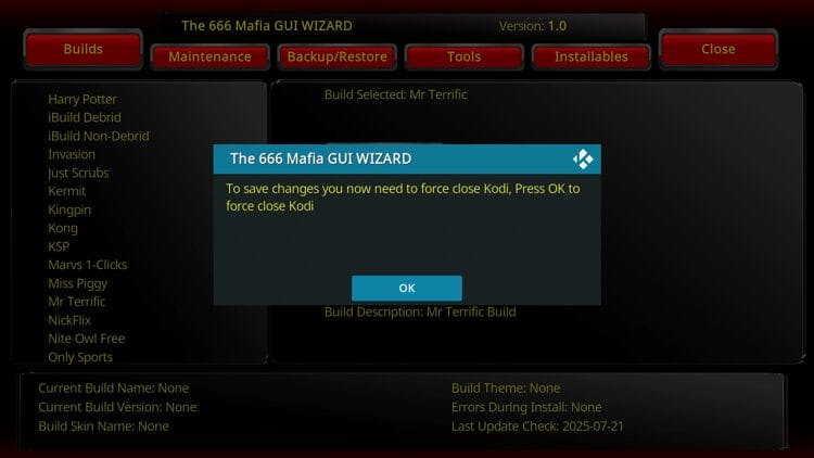 Click OK.