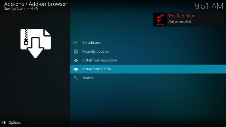 The repo installed message will now appear.