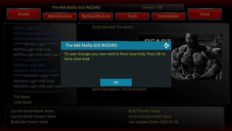Click OK.