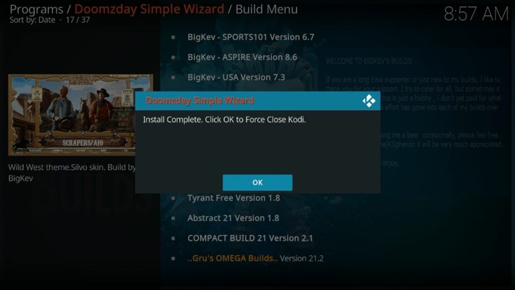 Click OK.