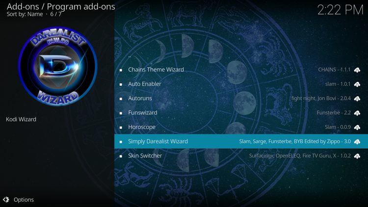 Open the Simply Darealist Wizard.