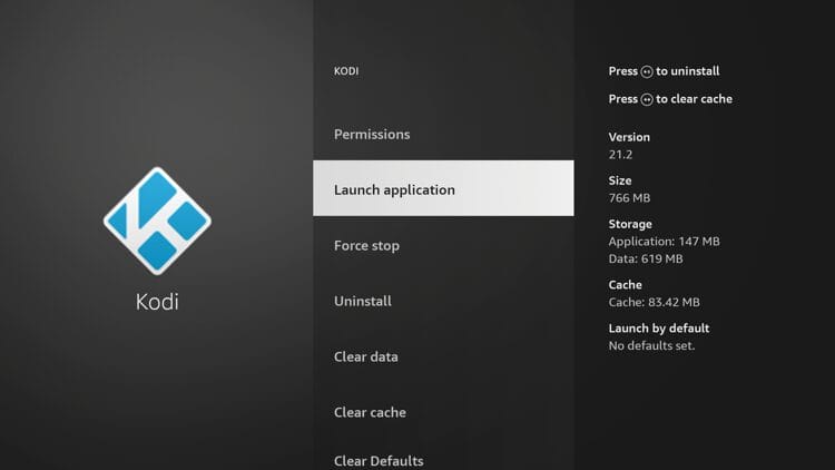 Relaunch the Kodi application.