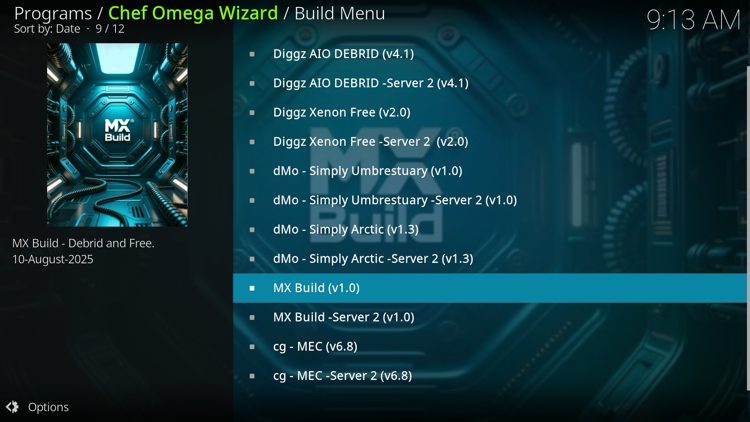 Select MX Build