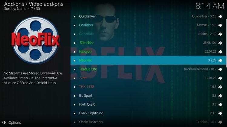 Select NeoFlix