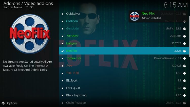 Wait a minute or two for the add-on to fully install