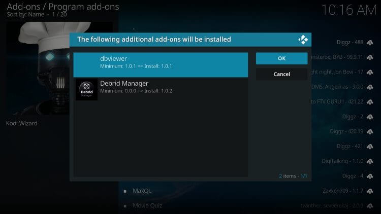 click ok
