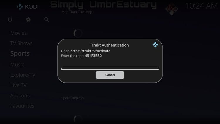trakt authorization