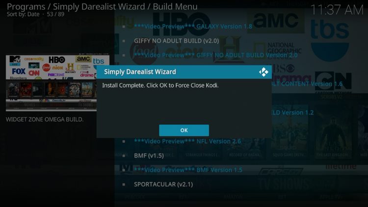 Click OK.