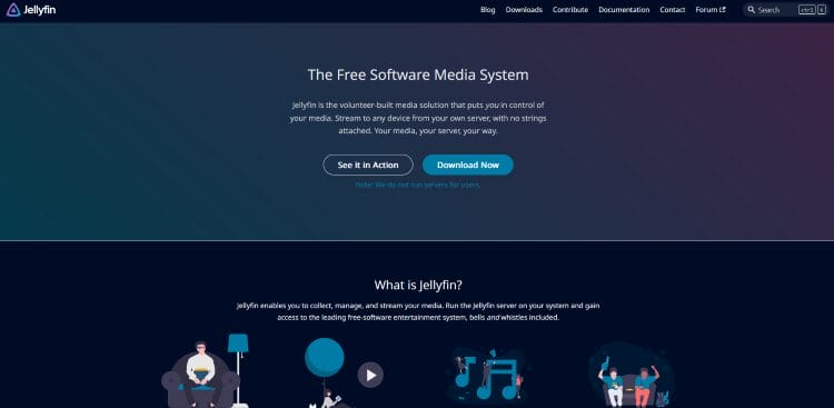 Jellyfin Setup Homepage