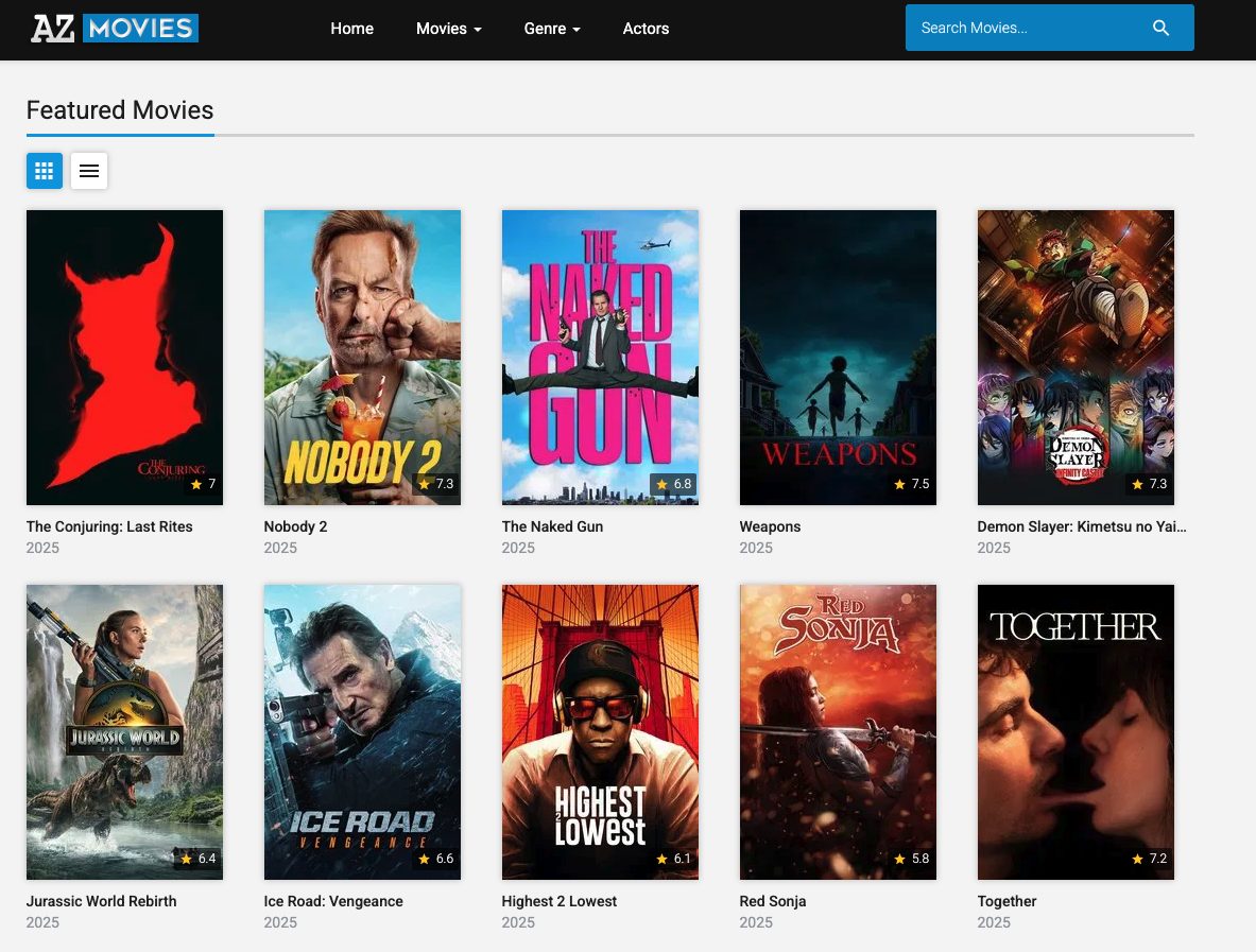 AZMovies Website