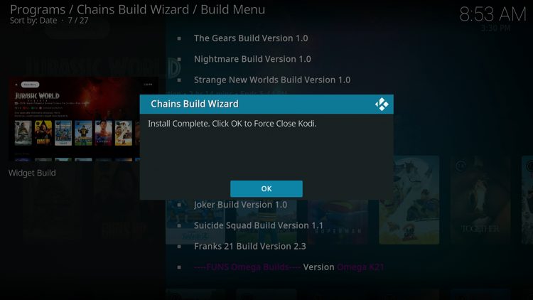 Click OK.