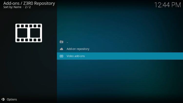 Choose Video Add-ons