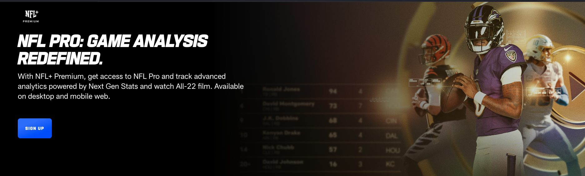 NFL Plus Website