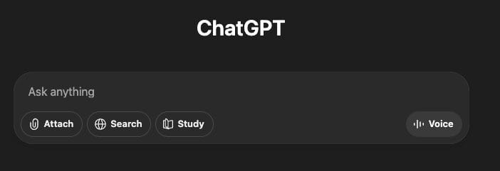 ChatGPT Interface