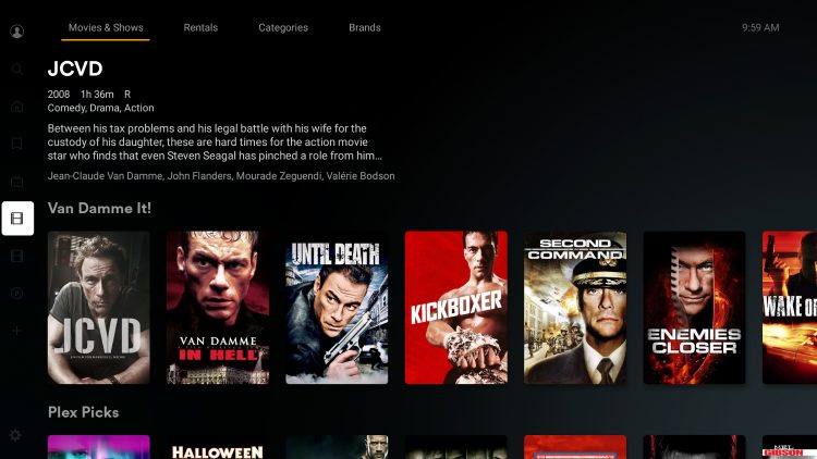 Movies & TV in Plex App