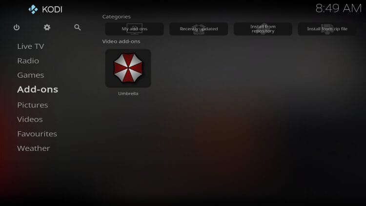 umbrestuary interface