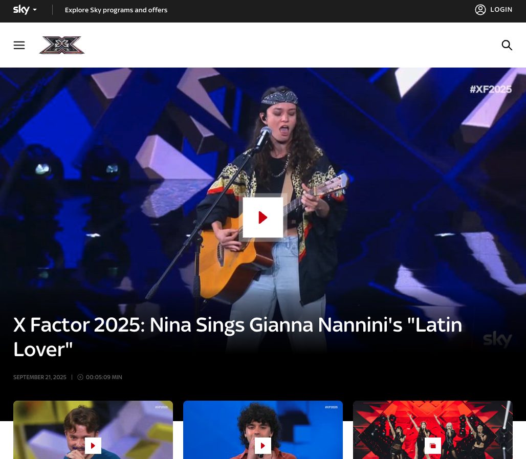 Sky Italia's X Factor