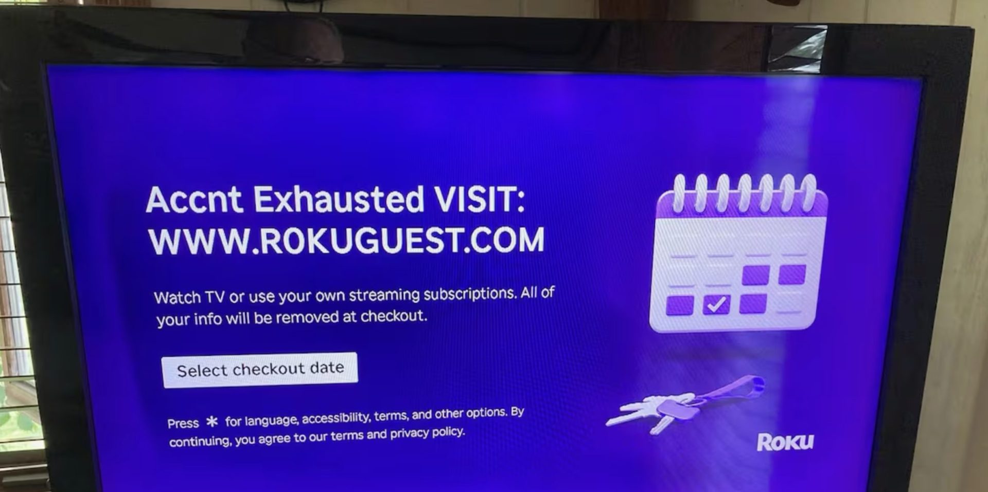 Example of a Roku Support Scam