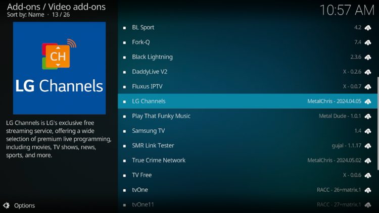 Select LG Channels