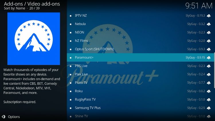Select Paramount Plus