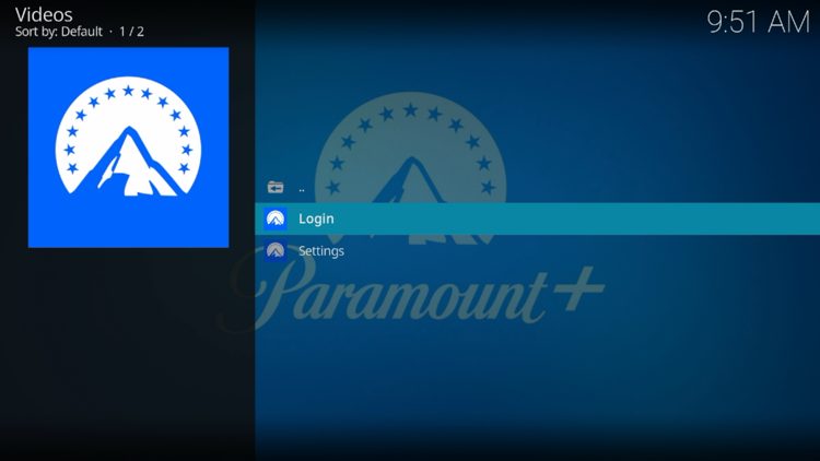 Paramount Plus Addon Categories