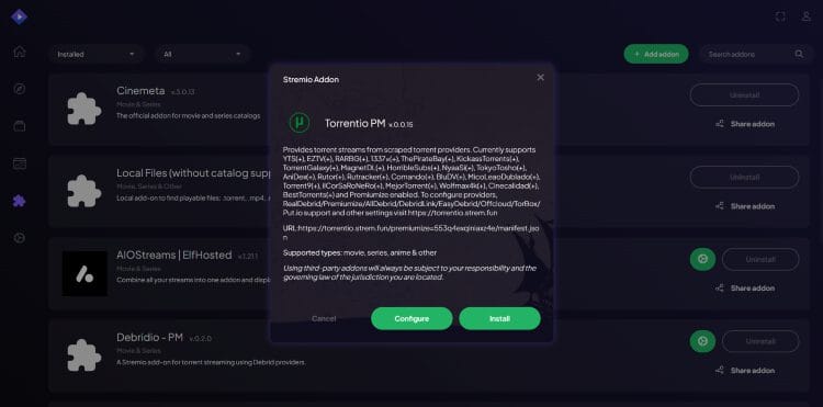 what is torrentio