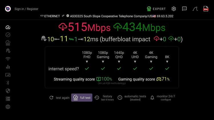 Formuler Z12 Ultra Speed Tests