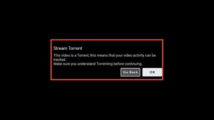 torrent message in cloudstream