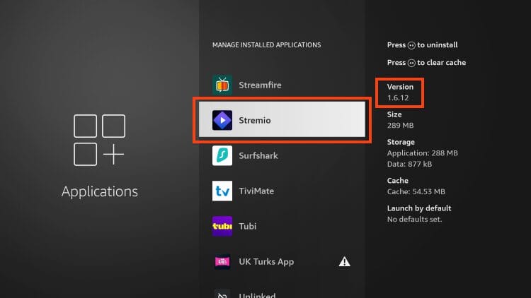 hover over stremio and you will see your app version